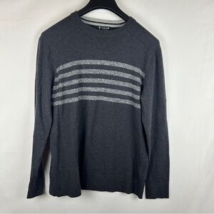 SMARTWOOL SPARWOOD gray crew neck sweater Charcoal WOOL blend M read